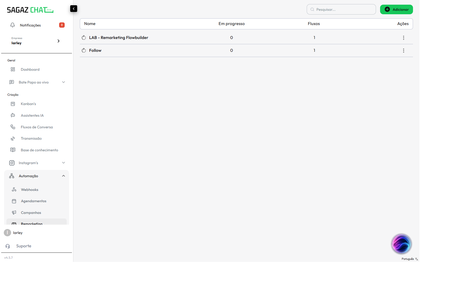 Lista de remarketings